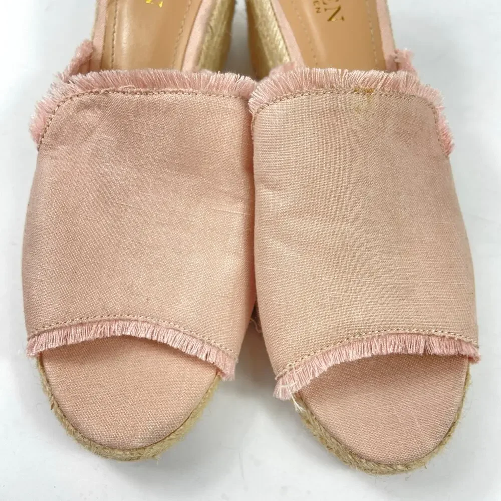 Lauren Ralph Lauren Carlynda Linen Wedge Size 9.5B